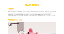 Desktop Screenshot of klaas-harm.com