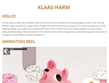 Tablet Screenshot of klaas-harm.com